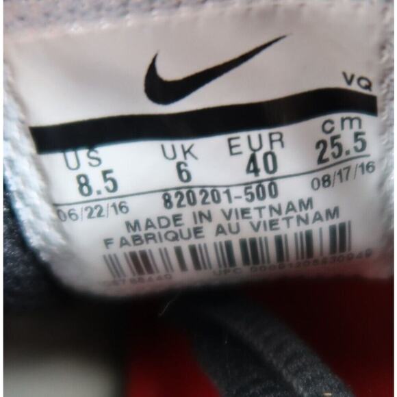 Nike Shoes Womens 8.5 Sneakers Tanjun Print Athletic Trainer Casual Running Blue - Picture 11 of 12